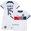 Camisola + Calções Paris Saint-Germain Danilo 15 Criança Equipamento 2ª 23/24