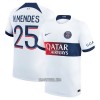 Camisola Paris Saint-Germain N.Mendes 25 Homen Equipamento 2ª 23/24