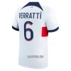 Camisola Paris Saint-Germain Verratti 6 Homen Equipamento 2ª 23/24