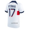 Camisola Paris Saint-Germain Vitinha 17 Homen Equipamento 2ª 23/24