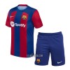 Camisola + Calções FC Barcelona Criança Equipamento 1ª 23/24