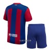 Camisola + Calções FC Barcelona Criança Equipamento 1ª 23/24