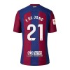 Camisola FC Barcelona Frenkie de Jong 21 Homen Equipamento 1ª 23/24