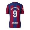 Camisola FC Barcelona Lewandowski 9 Homen Equipamento 1ª 23/24