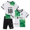 Camisola + Calções Liverpool Gakpo 18 Criança Equipamento 2ª 23/24