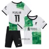 Camisola + Calções Liverpool M.Salah 11 Criança Equipamento 2ª 23/24