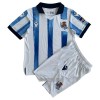 Camisola + Calções Real Sociedad Criança Equipamento 1ª 23/24