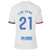 Camisola + Calções FC Barcelona Frenkie de Jong 21 Criança Equipamento 2ª 23/24