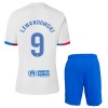 Camisola + Calções FC Barcelona Lewandowski 9 Criança Equipamento 2ª 23/24