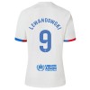 Camisola FC Barcelona Lewandowski 9 Homen Equipamento 2ª 23/24