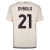 Camisola AS Roma Dybala 21 Homen Equipamento 2ª 23/24