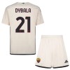 Camisola + Calções AS Roma Dybala 21 Criança Equipamento 2ª 23/24