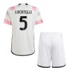 Camisola + Calções Juventus Locatelli 5 Criança Equipamento 2ª 23/24