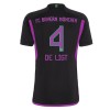 Camisola FC Bayern de Munique De Ligt 4 Homen Equipamento 2ª 23/24