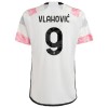 Camisola Juventus Vlahovic 9 Homen Equipamento 2ª 23/24