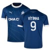 Camisola Olympique de Marseille VITINHA 9 Homen Equipamento 2ª 23/24