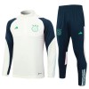 AFC Ajax Amsterdam Homen Sweat de Treino Conjunto Quarto-Zíper 23/24 Branca