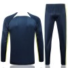 Brasil Homen Sweat de Treino Conjunto Quarto-Zíper 23/24 Azul