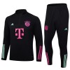 FC Bayern de Munique Homen Sweat de Treino Conjunto Quarto-Zíper 23/24 Preta