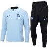 Inter Milan Homen Sweat de Treino Conjunto Quarto-Zíper 23/24 Azul