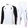 Juventus Homen Sweat de Treino Conjunto Quarto-Zíper 23/24 Branca