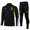 Juventus Homen Sweat de Treino Conjunto Quarto-Zíper 23/24 Preta