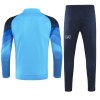 Napoli Homen Sweat de Treino Conjunto Quarto-Zíper 23/24 Azul