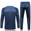 Paris Saint-Germain Homen Sweat de Treino Conjunto Quarto-Zíper 23/24 Azul