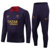 Paris Saint-Germain Homen Sweat de Treino Conjunto Quarto-Zíper 23/24 Roxo