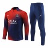 Paris Saint-Germain Homen Sweat de Treino Conjunto Quarto-Zíper 23/24 Vermelha