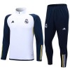 Real Madrid Homen Sweat de Treino Conjunto Quarto-Zíper 23/24 Branca