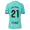 Camisola + Calções FC Barcelona Frenkie de Jong 21 Criança Equipamento 3ª 23/24