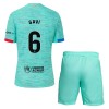 Camisola + Calções FC Barcelona Gavi 6 Criança Equipamento 3ª 23/24