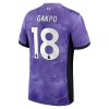 Camisola Liverpool Gakpo 18 Homen Equipamento 3ª 23/24