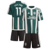 Camisola + Calções Manchester United Hojlund 11 Criança Equipamento 2ª 23/24