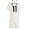 Camisola + Calções Manchester United Hojlund 11 Criança Equipamento 3ª 23/24