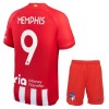 Camisola + Calções Atlético Madrid Memphis 9 Criança Equipamento 1ª 23/24