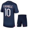 Camisola + Calções Paris Saint-Germain Dembele 10 Criança Equipamento 1ª 23/24