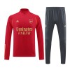 Arsenal Kit Homen Sweat de Treino Quarto-Zíper 23/24 Vermelha