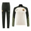 Barcelona Kit Homen Sweat de Treino Quarto-Zíper 23/24 Creme