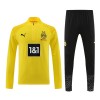 Borussia Dortmund Kit Homen Sweat de Treino Quarto-Zíper 23/24 Amarela