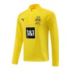 Borussia Dortmund Kit Homen Sweat de Treino Quarto-Zíper 23/24 Amarela