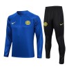 Inter Milan Kit Homen Sweat de Treino Quarto-Zíper 23/24 Azul