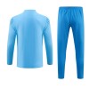 Manchester City Kit Homen Sweat de Treino Quarto-Zíper 23/24 Azul