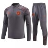 Manchester City Kit Homen Sweat de Treino Quarto-Zíper 23/24 Cinza