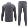 Manchester City Kit Homen Sweat de Treino Quarto-Zíper 23/24 Cinza