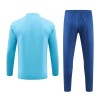 Olympique de Marseille Kit Homen Sweat de Treino Quarto-Zíper 23/24 Azul