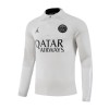 Paris Saint-Germain Kit Homen Sweat de Treino Quarto-Zíper 23/24 Cinza