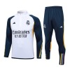 Real Madrid Kit Homen Sweat de Treino Quarto-Zíper 23/24 Branca