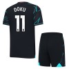 Camisola + Calções Manchester City Doku 11 Criança Equipamento 3ª 23/24